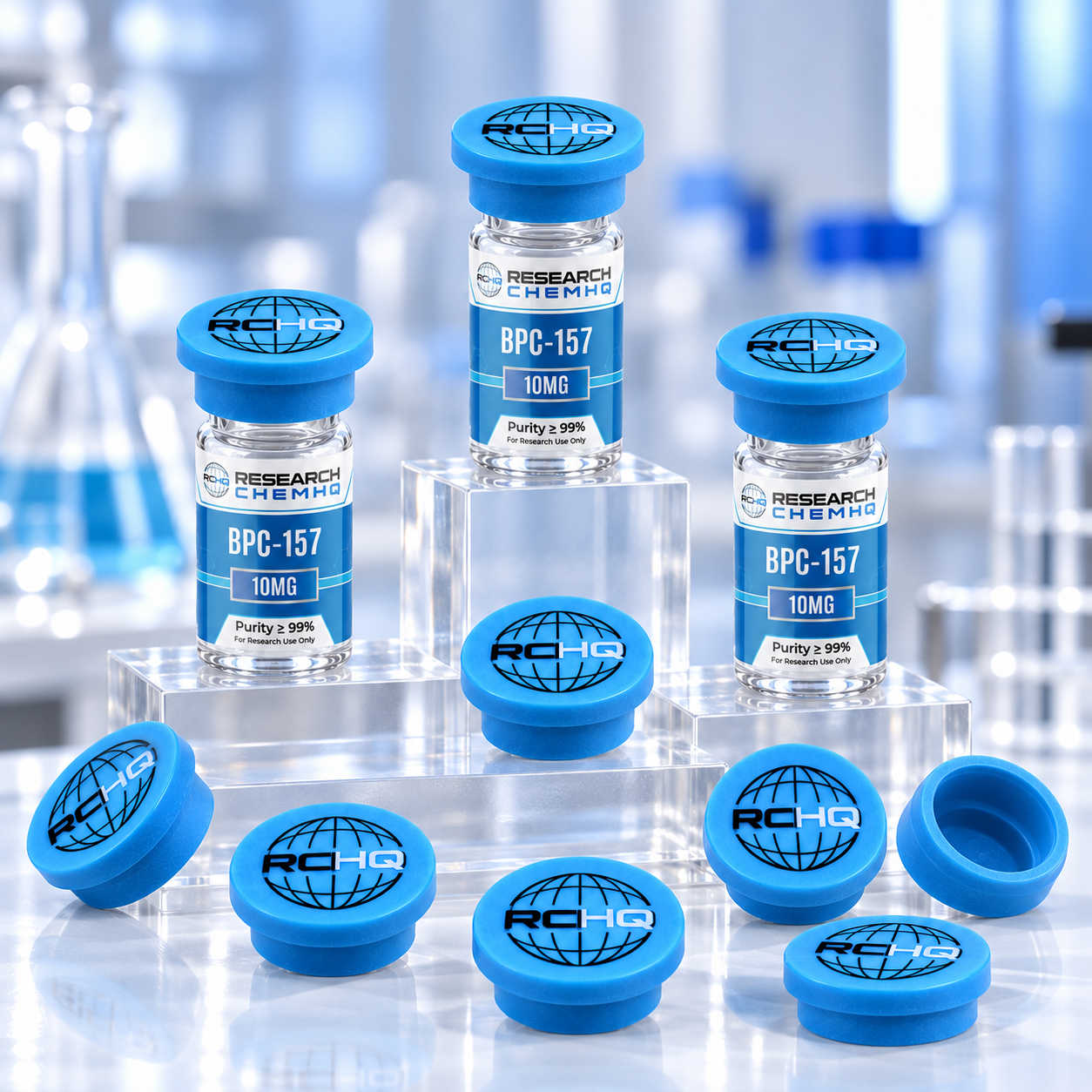 Silicon Vial Cap - 10pk